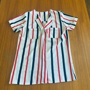 Vintage Striped Blouse